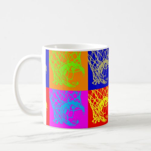 Pop Art Basketball Classic White Coffee Mug