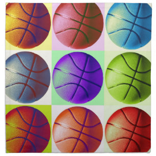 Pop Art Basketball Cloth Napkin