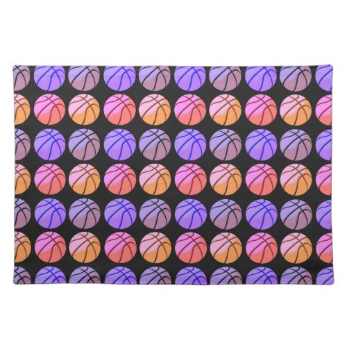 Pop Art Basketball Cloth Placemat