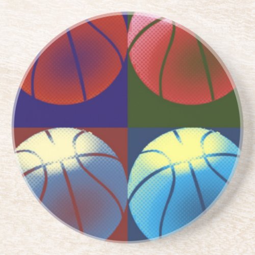 Pop Art Basketball Coaster