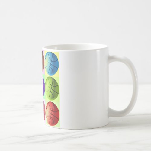 Pop Art Basketball Coffee Mug