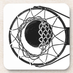 Pop Art Basketball Drink Coaster