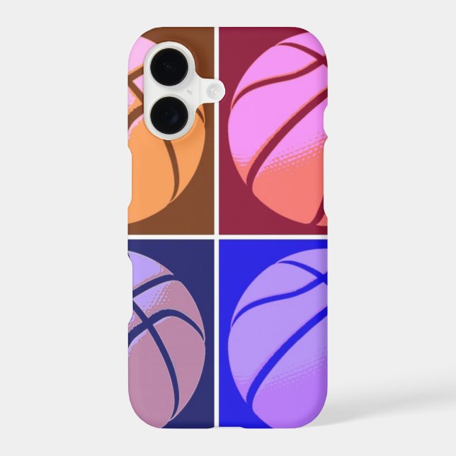 Pop Art Basketball iPhone Case (Back)