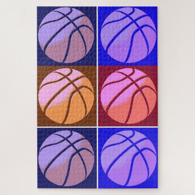 Pop Art Basketball Jigsaw Puzzle (Vertical)