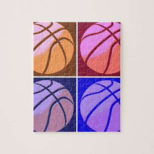 Pop Art Basketball Jigsaw Puzzle