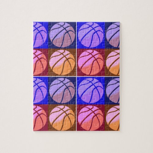 Pop Art Basketball Jigsaw Puzzle
