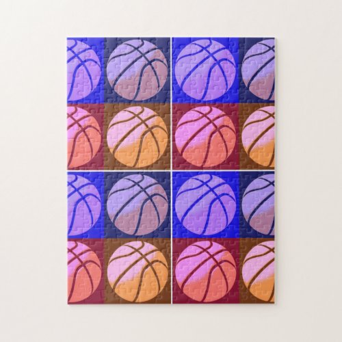 Pop Art Basketball Jigsaw Puzzle