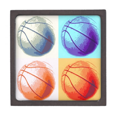 Pop Art Basketball Keepsake Box