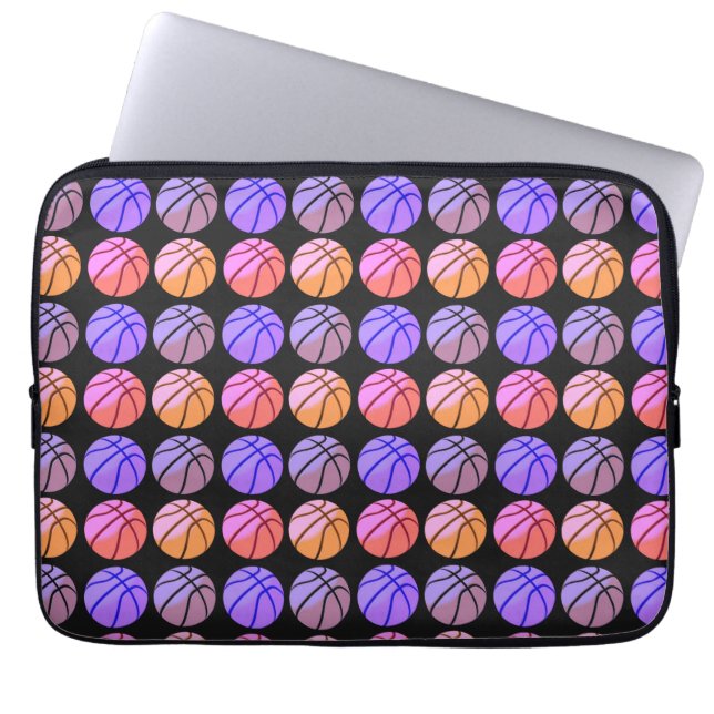 Pop Art Basketball Laptop Sleeve (Front)