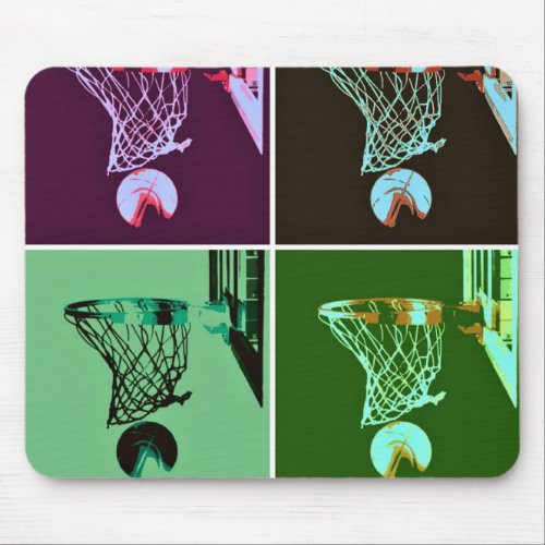 Pop Art Basketball Mouse Pad