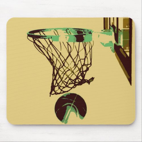Pop Art Basketball Mouse Pad