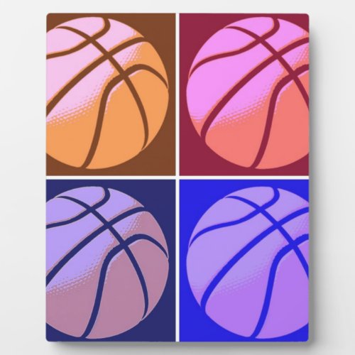 Pop Art Basketball Plaque