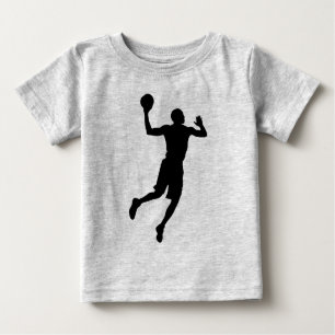 Pop Art Basketball Player Silhouette Baby T-Shirt