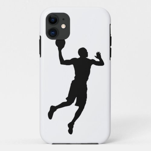 Pop Art Basketball Player Silhouette iPhone 11 Case