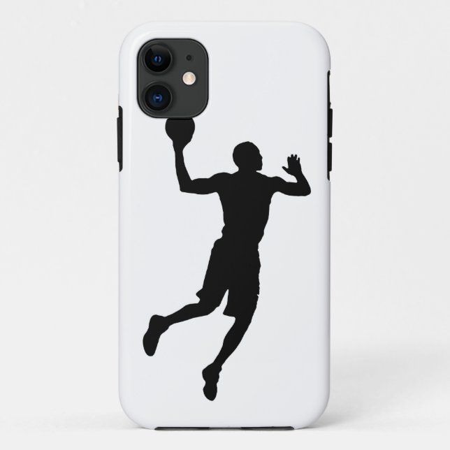 Pop Art Basketball Player Silhouette Case-Mate iPhone Case (Back)