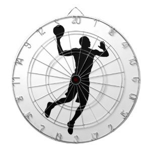 Pop Art Basketball Player Silhouette Dart Board