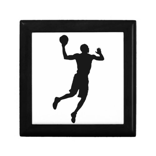 Pop Art Basketball Player Silhouette Gift Box