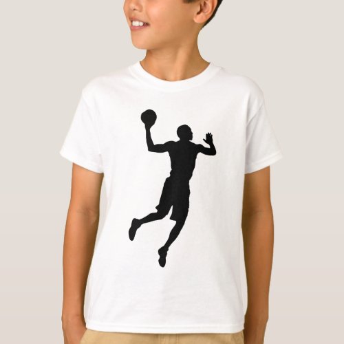 Pop Art Basketball Player Silhouette T_Shirt