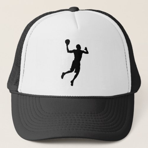 Pop Art Basketball Player Silhouette Trucker Hat