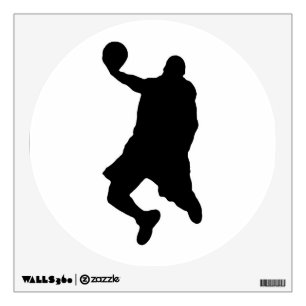 Pop Art Basketball Player Silhouette Wall Decal