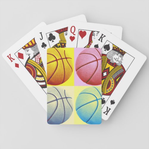 Pop Art Basketball Poker Cards