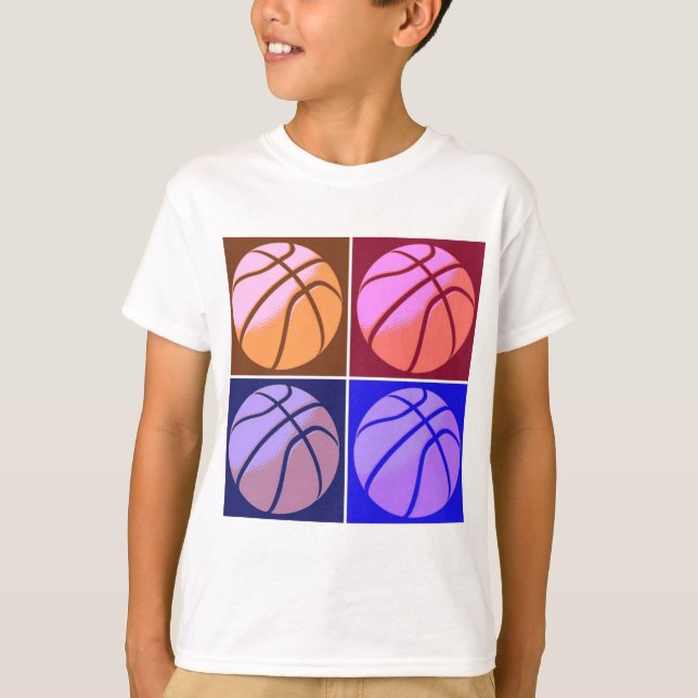 Pop Art Basketball T-Shirt (Front)
