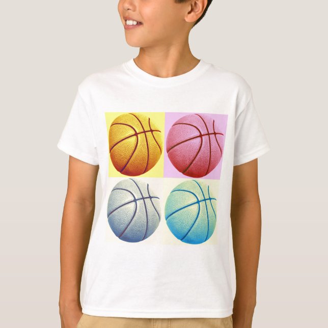 Pop Art Basketball T-Shirt (Front)