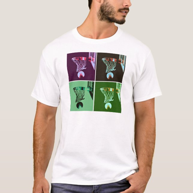Pop Art Basketball T-Shirt (Front)