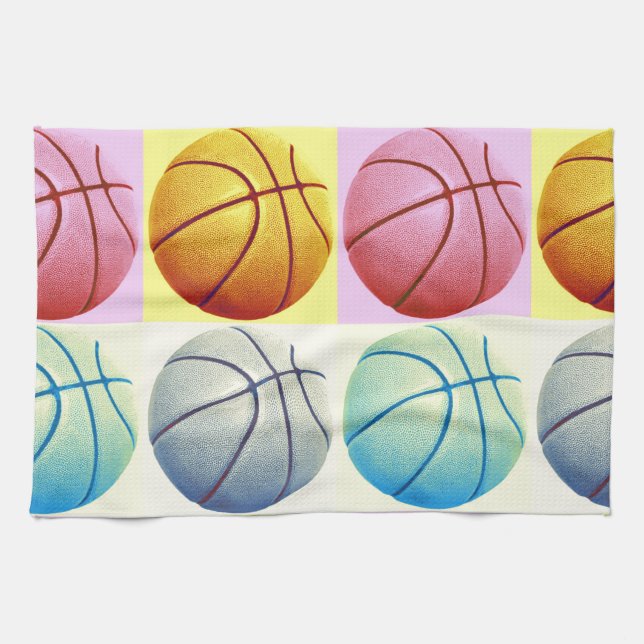 Pop Art Basketball Towel (Horizontal)