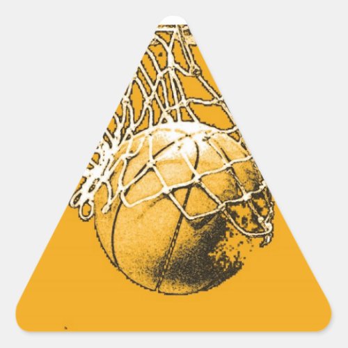 Pop Art Basketball Triangle Sticker
