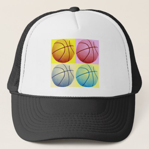 Pop Art Basketball Trucker Hat