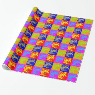 Pop Art Basketball Wrapping Paper