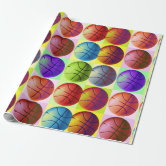 Basketball wrapping paper - dark blue