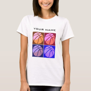 Pop Art Basketball Your Name T-Shirt
