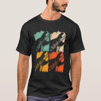 Pop Art Bass Guitarist Bassist Retro Bass Guitar T T-Shirt