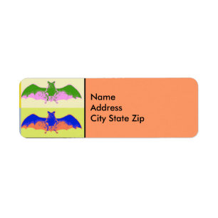 Pop Art Bats Label