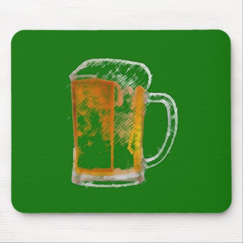 Pop Art Beer Mug Mouse Pad