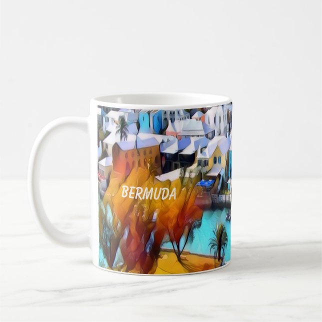 Pop Art Bermuda Coffee Mug (Left)