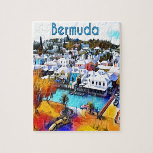 Pop Art Bermuda Jigsaw Puzzle