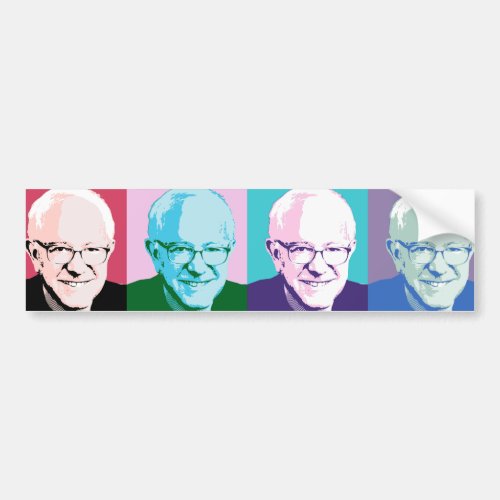Pop Art Bernie Sanders _ Bernie Sanders _ png Bumper Sticker