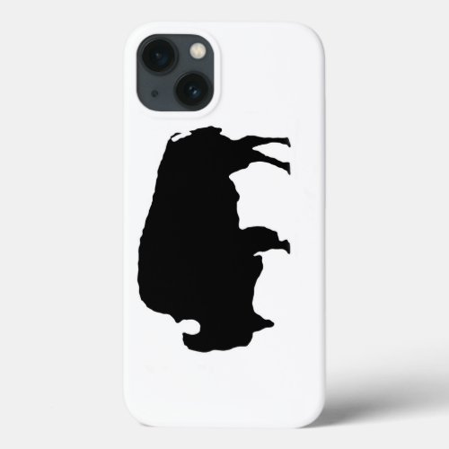Pop Art Black White Buffalo iPhone 13 Case