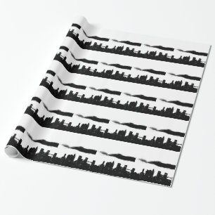 Pop Art Black White NYC New York City Wrapping Paper