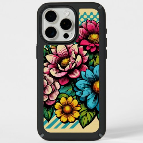 Pop Art Blooms iPhone 15 Pro Max Case