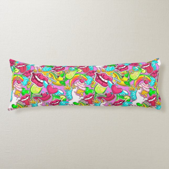 Pop Art Body Pillow (Front)