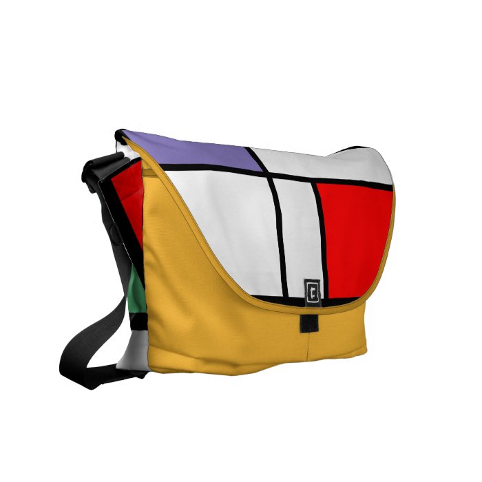 Pop Art Bold Colorblock Messenger Bag Zazzle