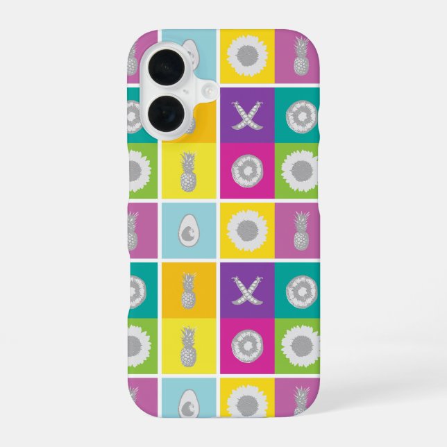 Pop Art Botanical & Fruit Phone Case (Back)