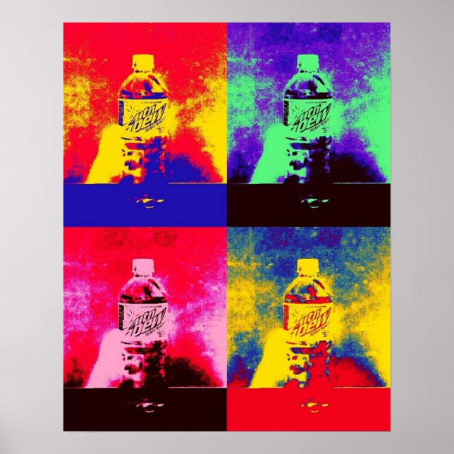 Pop art bottles poster (Front)