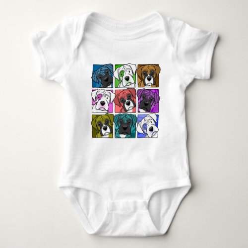 Pop Art Boxer Baby Bodysuit