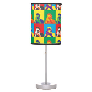 Pop Art Bright Colours Photographer Camera Table Lamp