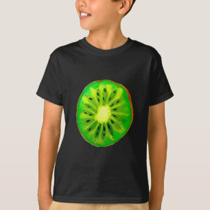Pop art bright kiwi fruit original watercolour T-Shirt